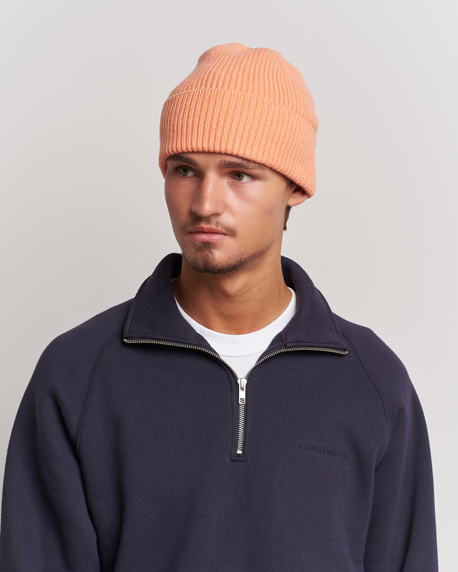 Herren | Colorful Standard Merino Wool Beanie Sandstone Orange | Colorful Standard | Merino Wool Beanie Sandstone Orange