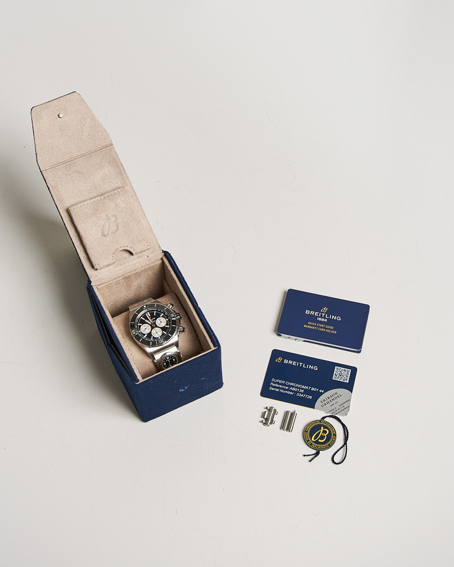 Herren | Breitling Pre-Owned Super Chronomat B01 44 Steel Black | Breitling Pre-Owned | Super Chronomat B01 44 Steel Black