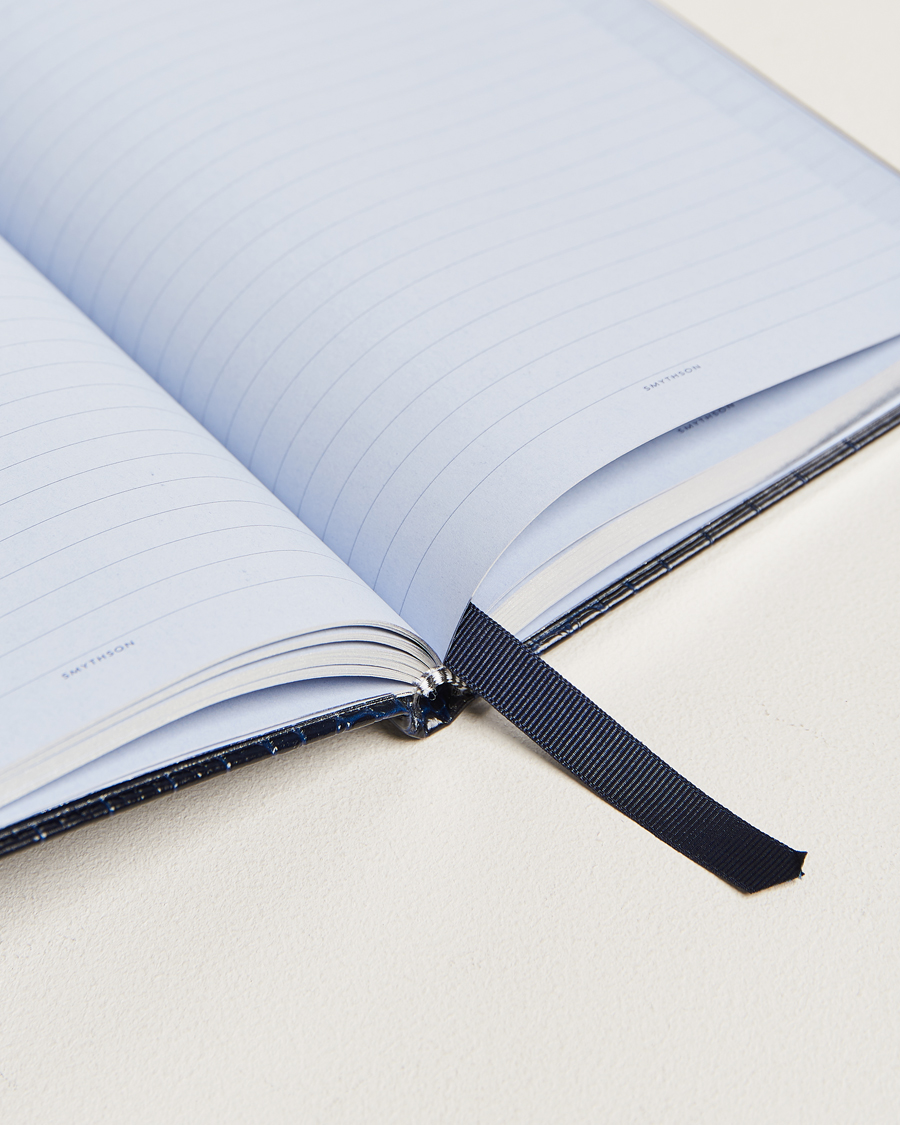 Herren | Notizbücher | Smythson | Mara Leather Notebook Navy