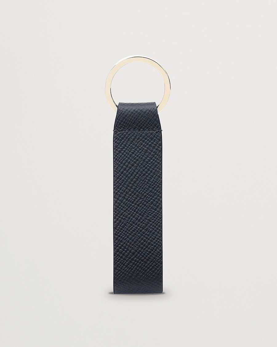 Herren | Schlüsselringe | Smythson | Panama Leather Keyring Navy