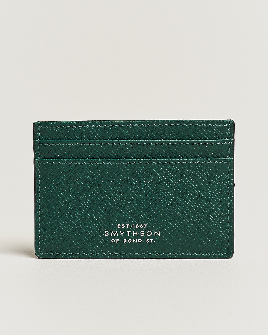 Herren | Smythson Panama Flat Cardholder Forest Green | Smythson | Panama Flat Cardholder Forest Green