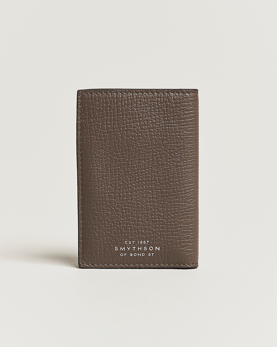 Herren | Smythson Ludlow 6 Folded Wallet Dark Taupe | Smythson | Ludlow 6 Folded Wallet Dark Taupe