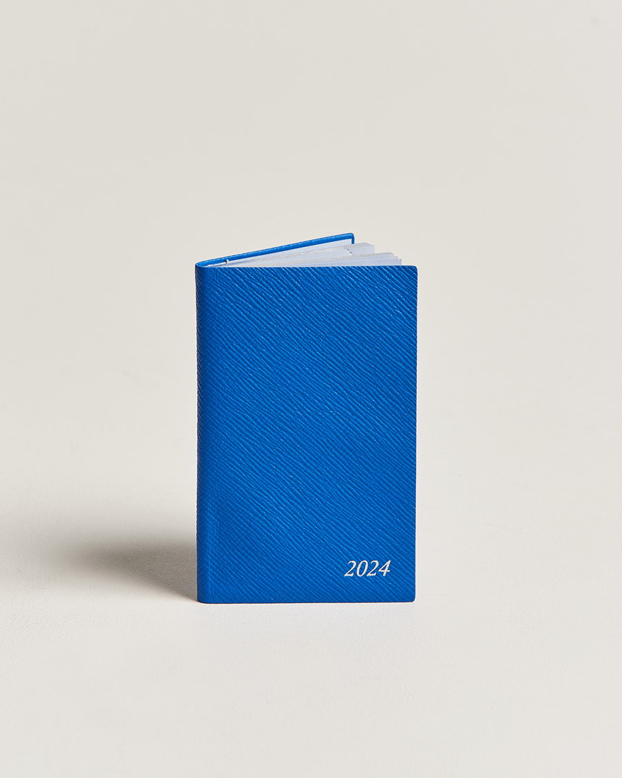 Herren | Smythson Panama Crossgrain Diary 2024 Lapis | Smythson | Panama Crossgrain Diary 2024 Lapis