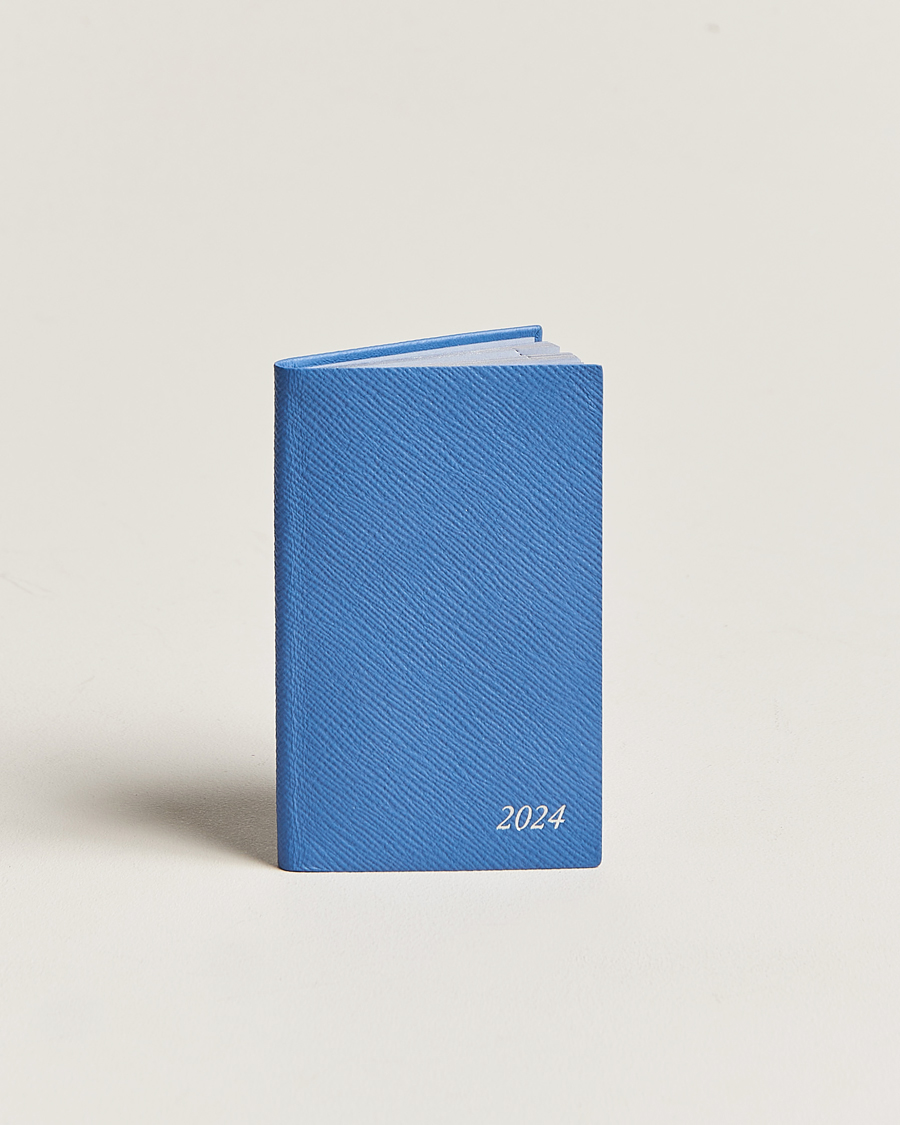 Herren | Smythson Panama Crossgrain Diary 2024 Nile Blue | Smythson | Panama Crossgrain Diary 2024 Nile Blue