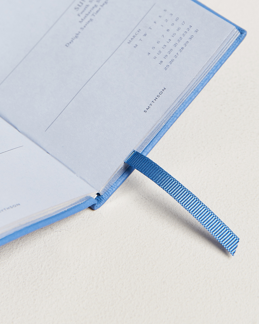 Herren | Smythson Panama Crossgrain Diary 2024 Nile Blue | Smythson | Panama Crossgrain Diary 2024 Nile Blue