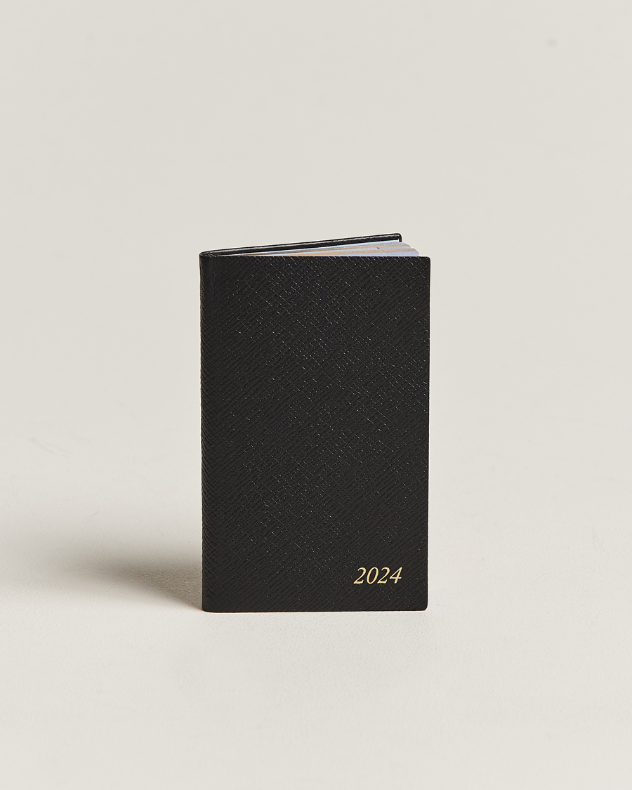 Herren | Smythson Panama Crossgrain Diary 2024 Black | Smythson | Panama Crossgrain Diary 2024 Black