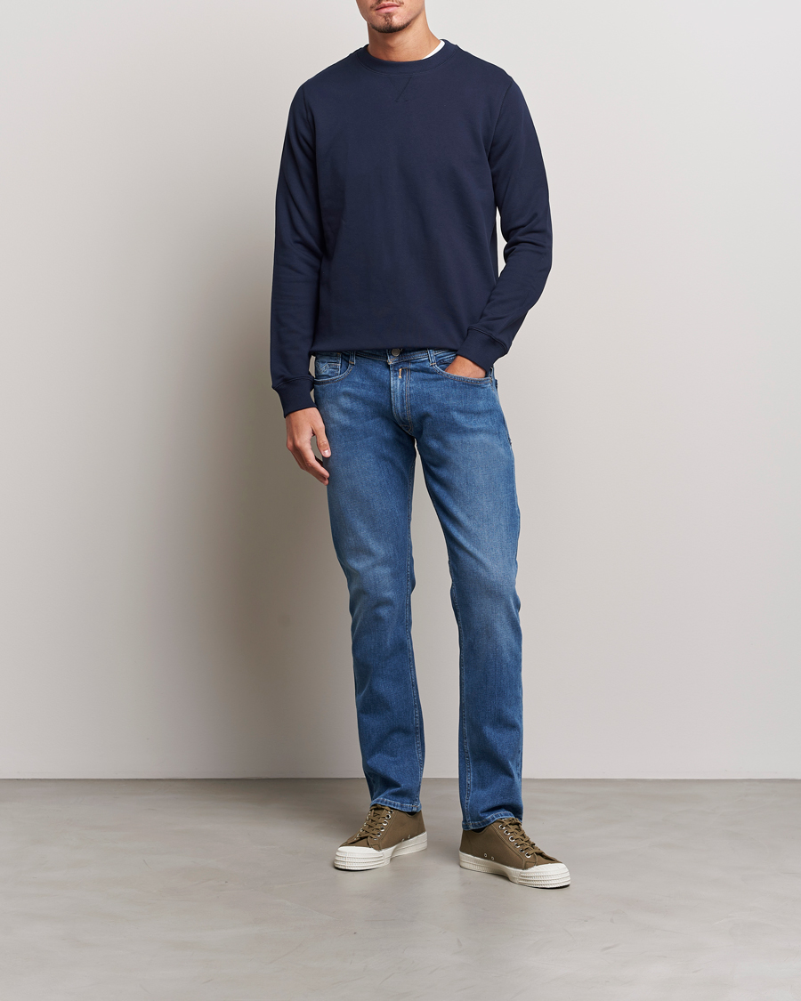 Herren | Jeans | Replay | Rocco Tapered Stretch Jeans Medium Blue