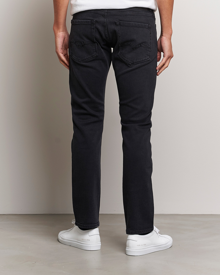 Herren | Jeans | Replay | Rocco Tapered Stretch Jeans Washed Black