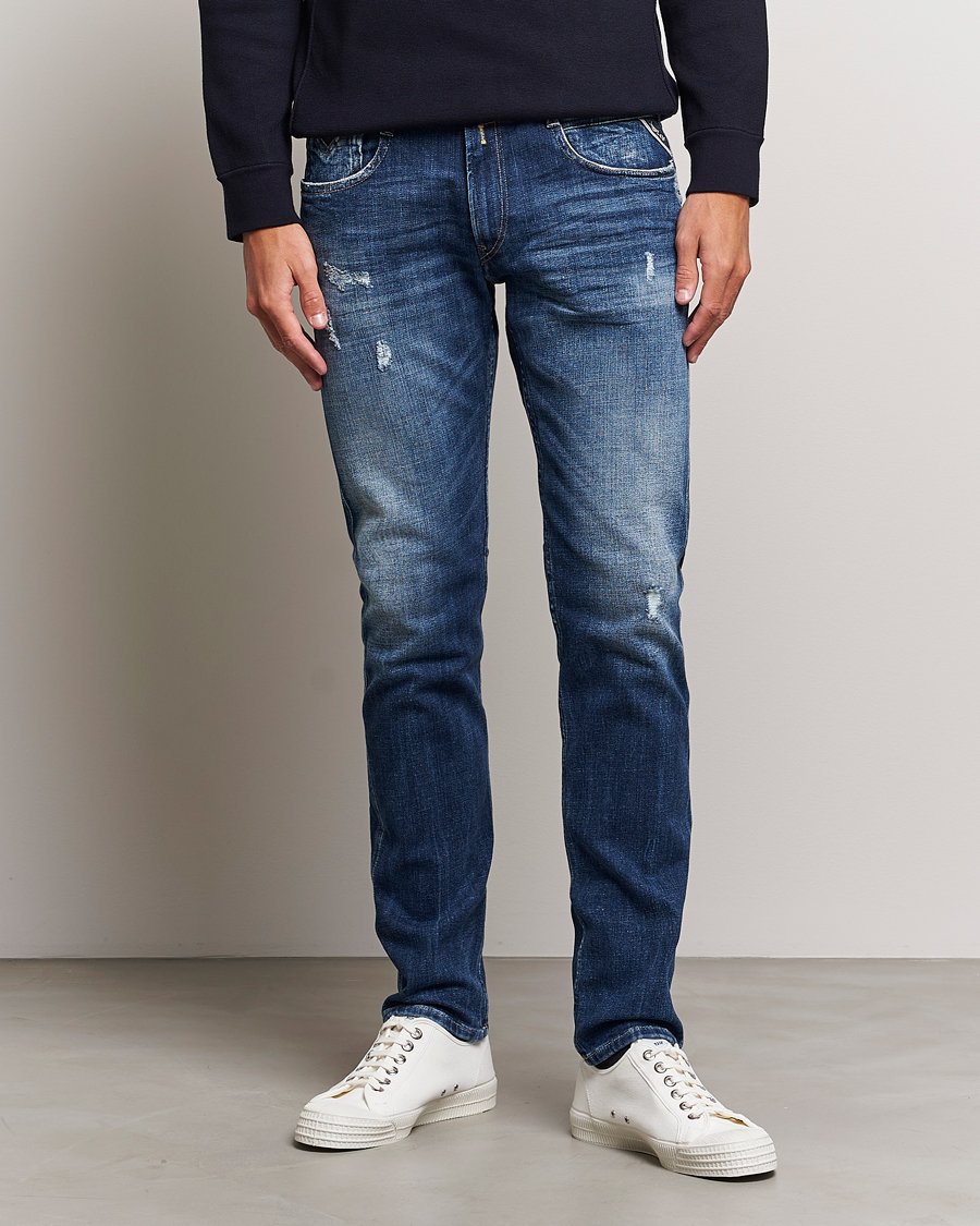 Herren | Jeans | Replay | Anbass 5 Years Wash Jeans Dark Blue