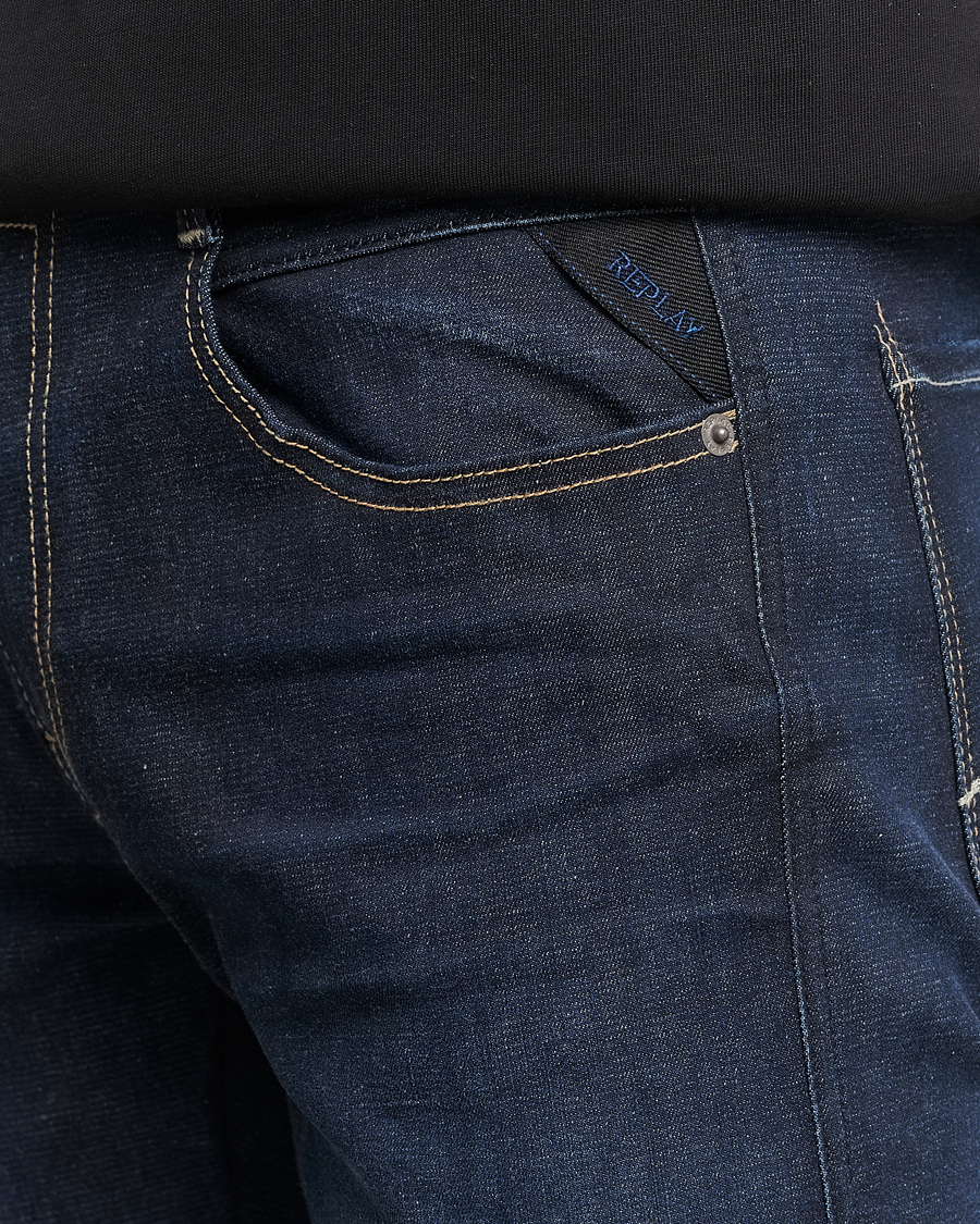 Herren | Jeans | Replay | Anbass Hyperflex Re-Used Jeans Dark Blue