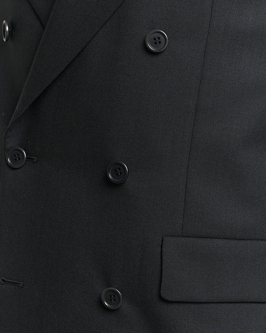 Herren | Sakkos | Sunflower | Double Breasted Wool Blazer Black