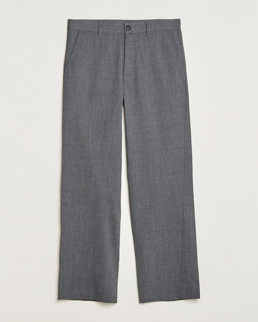Herren | Hosen | Sunflower | Wide Twist Wool Trousers Grey Melange