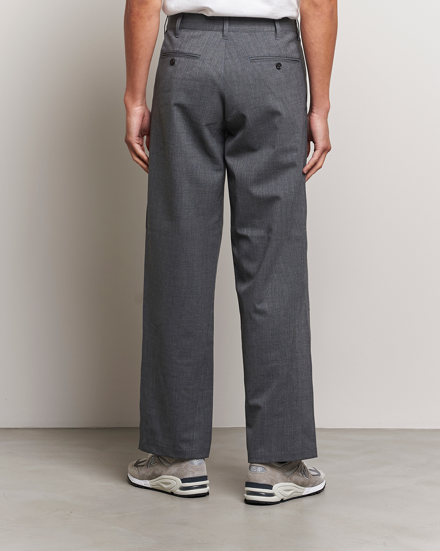 Herren | Hosen | Sunflower | Wide Twist Wool Trousers Grey Melange