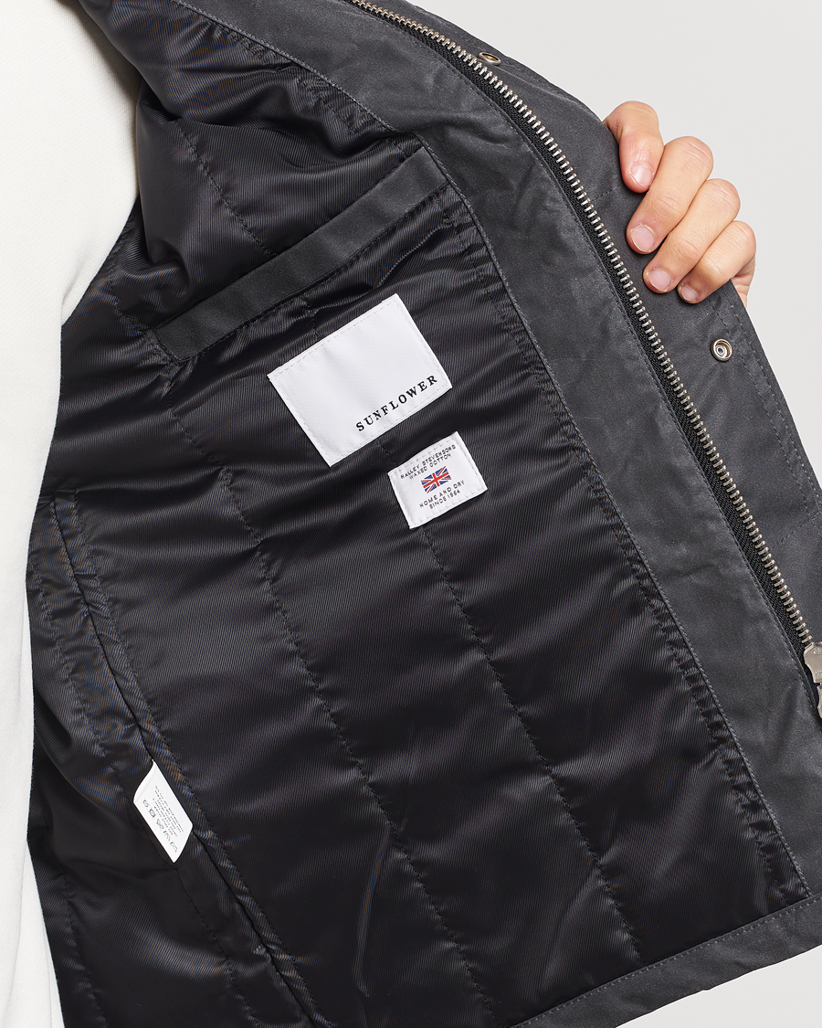 Herren | Jacken | Sunflower | Waxed Short Jacket Black