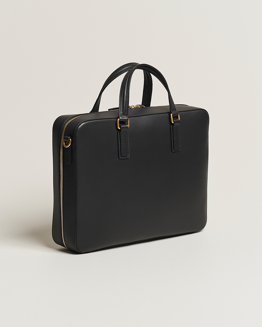 Herren | Mismo Morris Full Grain Leather Briefcase Black | Mismo | Morris Full Grain Leather Briefcase Black