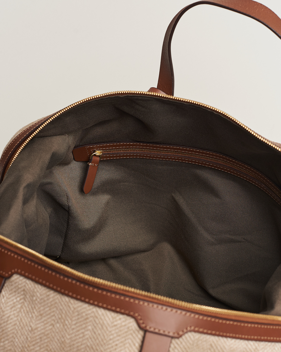 Herren | Mismo M/S Avail 48h Weekendbag Grand Herringbone/Cuoio | Mismo | M/S Avail 48h Weekendbag Grand Herringbone/Cuoio