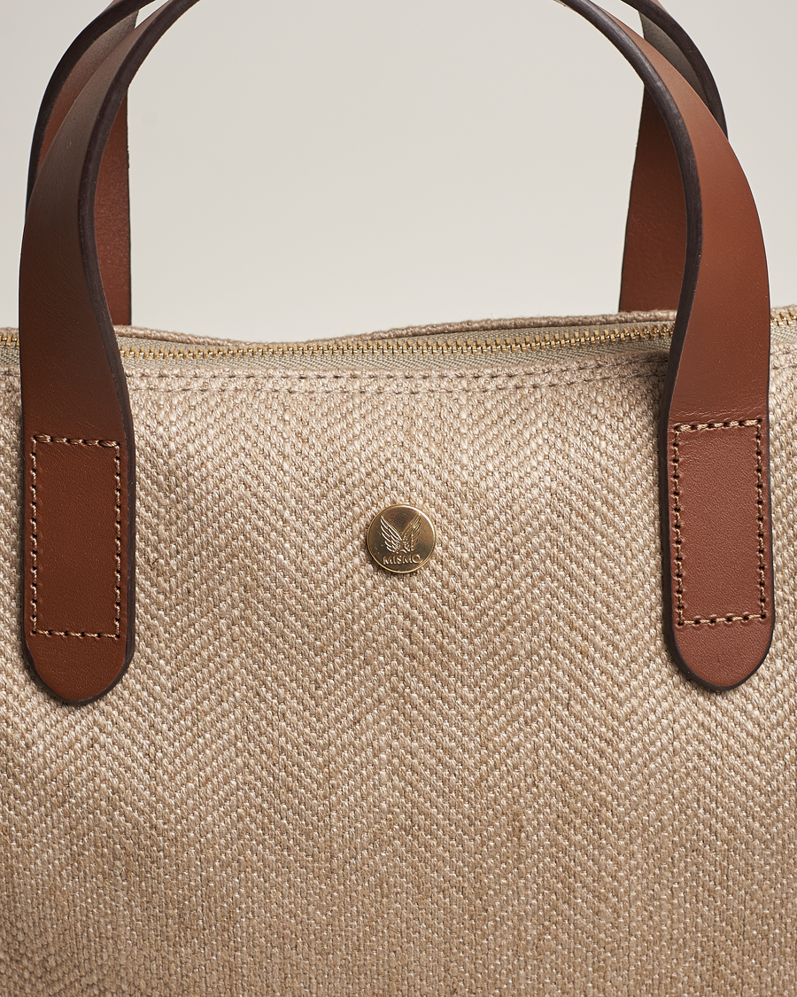 Herren | Mismo M/S Shopper Grand Herringbone/Cuoio | Mismo | M/S Shopper Grand Herringbone/Cuoio