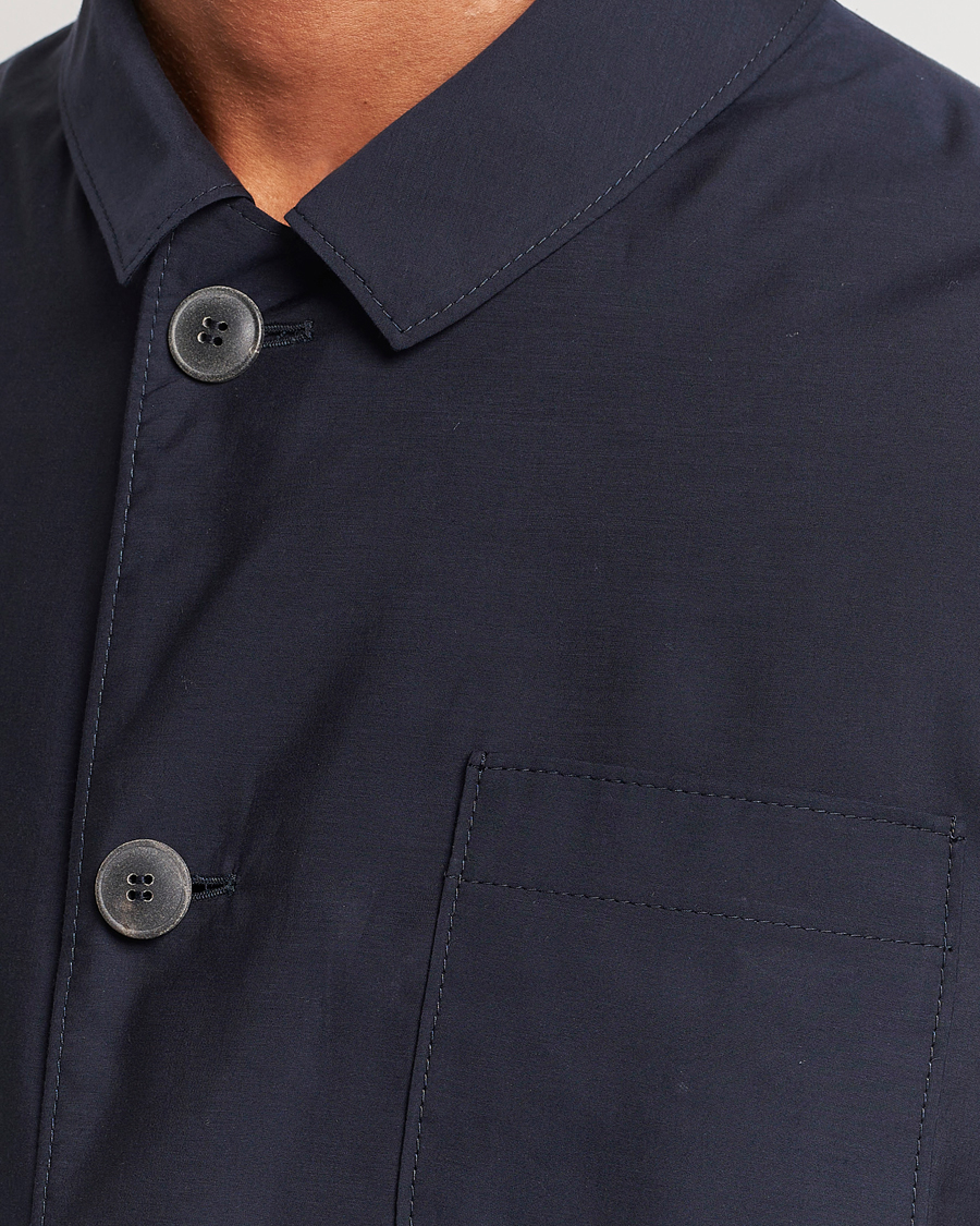 Herren | Jacken | Giorgio Armani | Lightweight Silk Blend Chore Jacket Navy