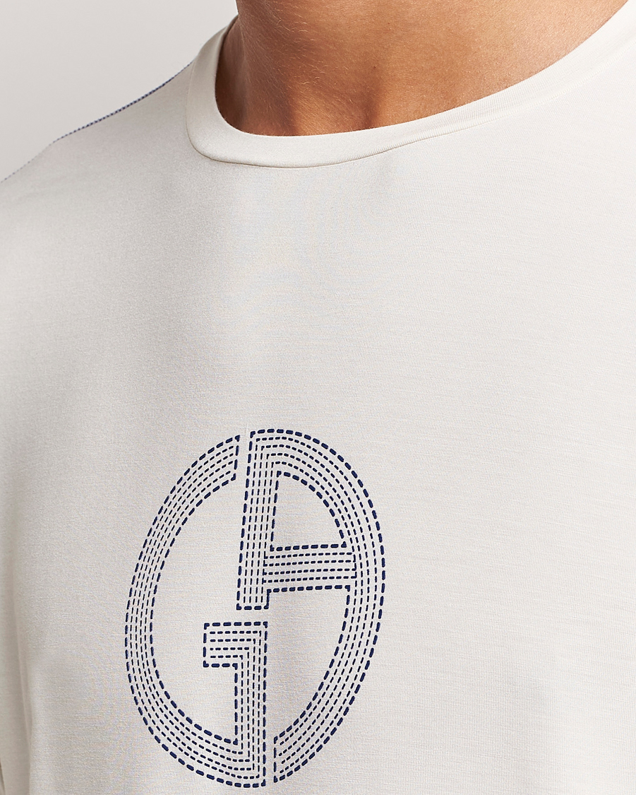 Herren | Pullover | Giorgio Armani | Soft Viscose Jersey Pullover Ivory