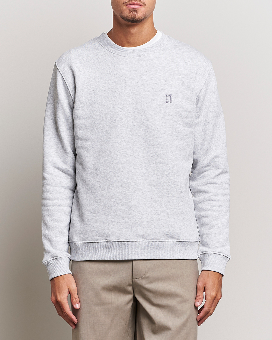 Herren | Pullover | Dondup | Logo Crew Neck Sweatshirt Light Grey