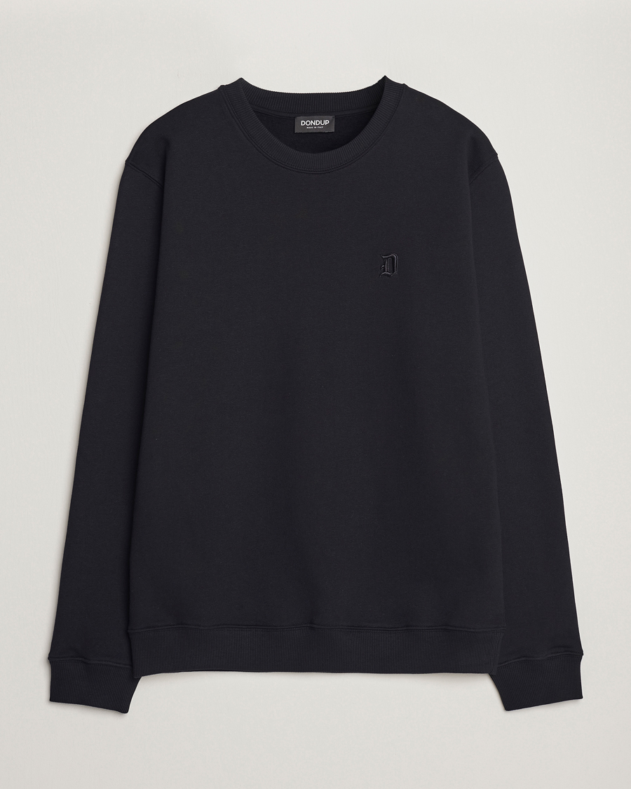 Herren | Pullover | Dondup | Logo Crew Neck Sweatshirt Black