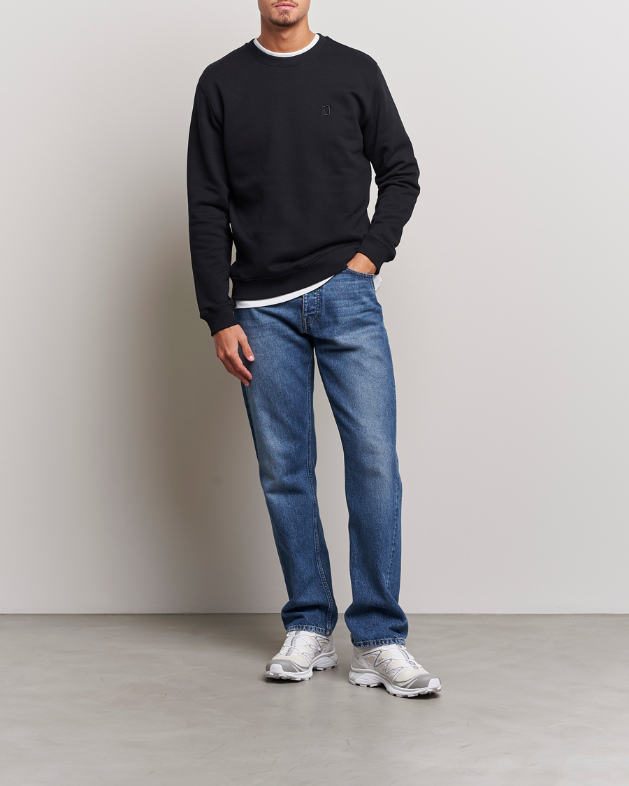 Herren | Pullover | Dondup | Logo Crew Neck Sweatshirt Black