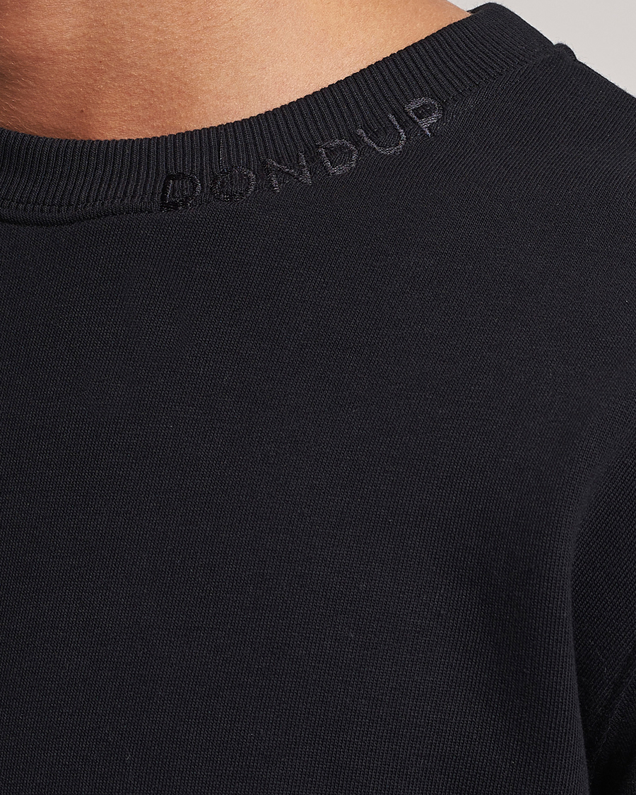 Herren | Pullover | Dondup | Logo Crew Neck Sweatshirt Black