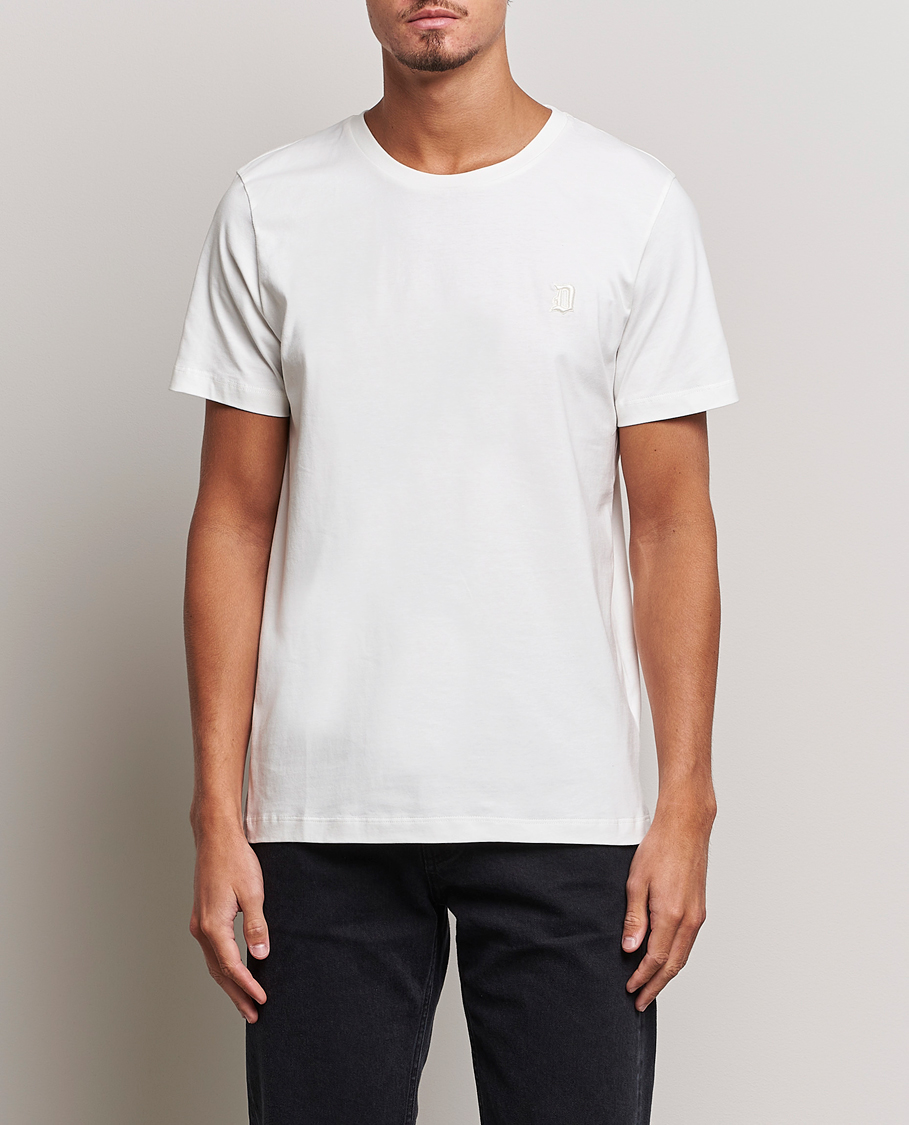 Herren | T-Shirts | Dondup | Logo Crew Neck T-Shirt Off White