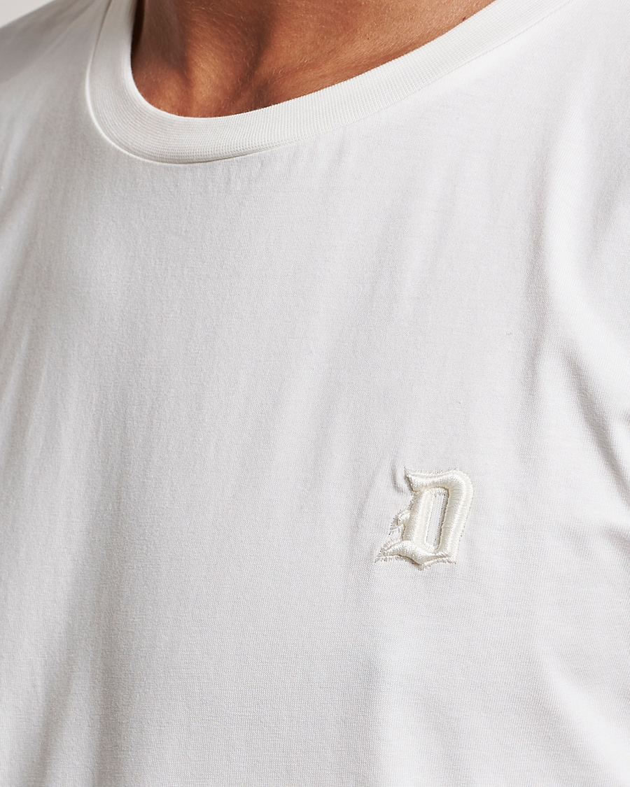 Herren | T-Shirts | Dondup | Logo Crew Neck T-Shirt Off White