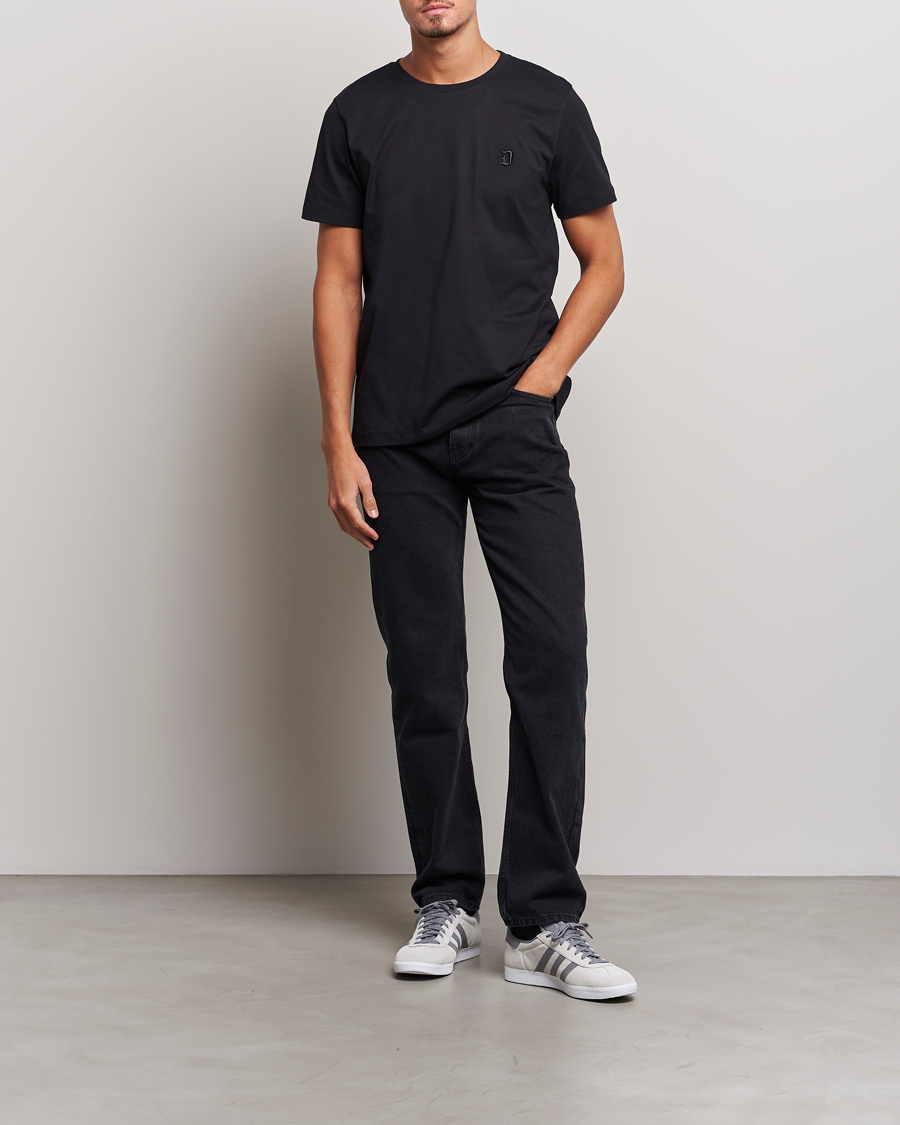 Herren | T-Shirts | Dondup | Logo Crew Neck T-Shirt Black