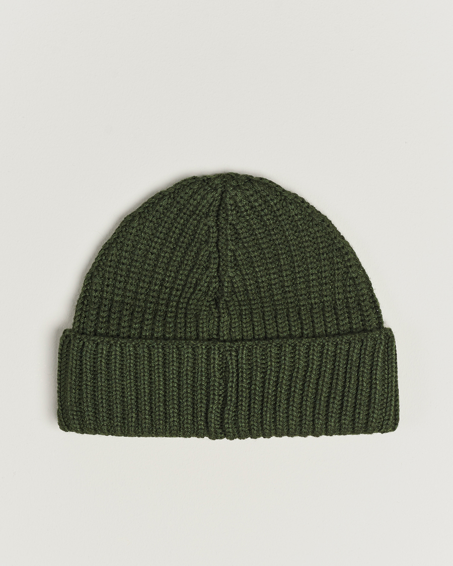 Herren | Dondup Ribbed Beanie Olive Green | Dondup | Ribbed Beanie Olive Green