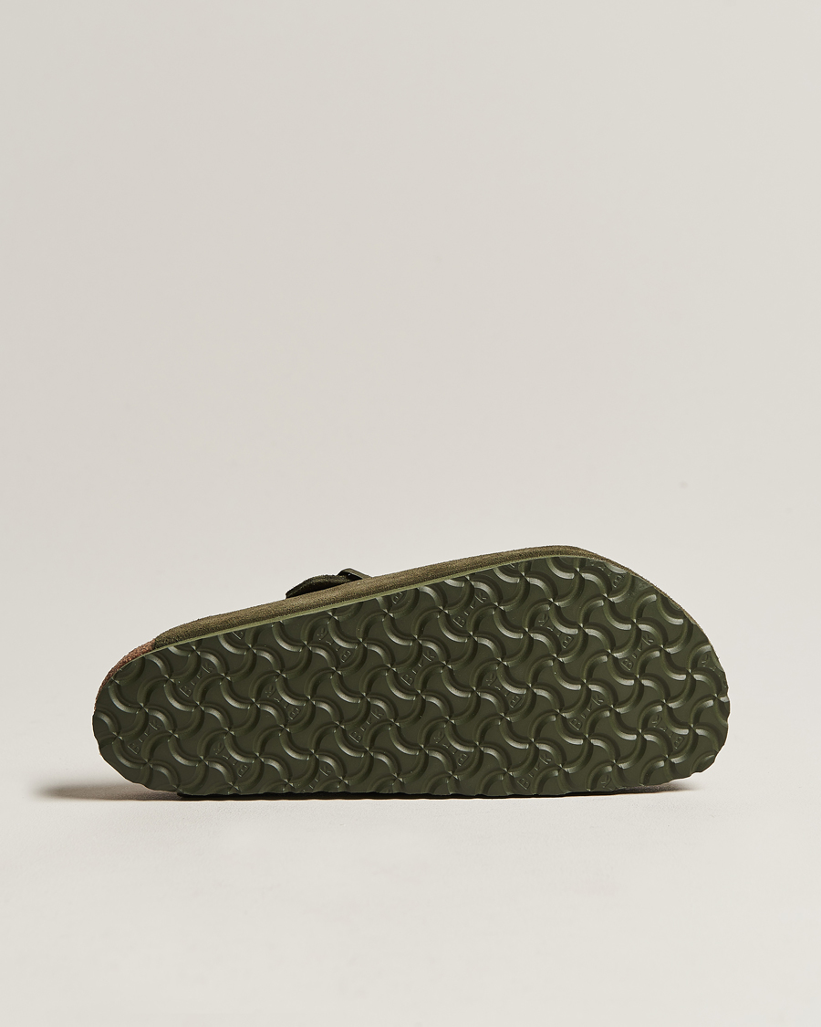 Herren | BIRKENSTOCK Boston Classic Footbed Thyme Green Suede | BIRKENSTOCK | Boston Classic Footbed Thyme Green Suede