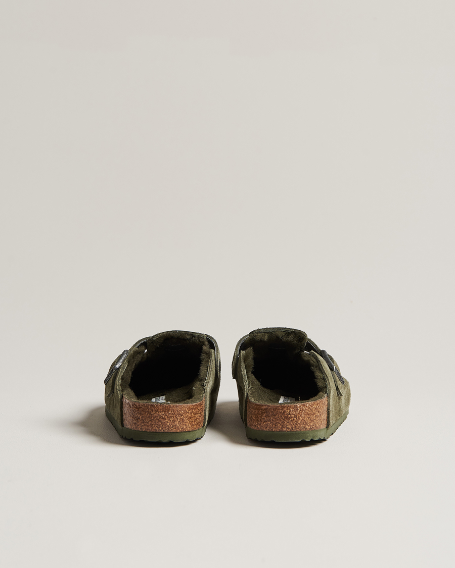 Herren | BIRKENSTOCK Boston Shearling Thyme Suede | BIRKENSTOCK | Boston Shearling Thyme Suede