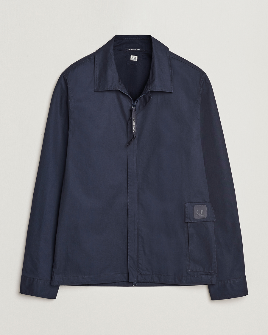 Herren | Hemden | C.P. Company | Metropolis Gabardine PD Overshirt Navy