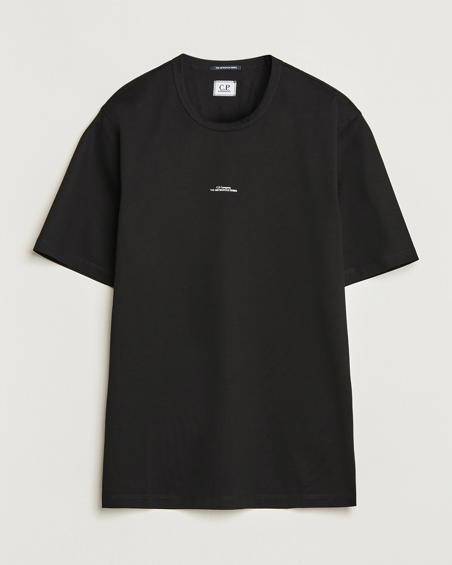 Herren | T-Shirts | C.P. Company | Metropolis Mercerized Jersey T-Shirts Black
