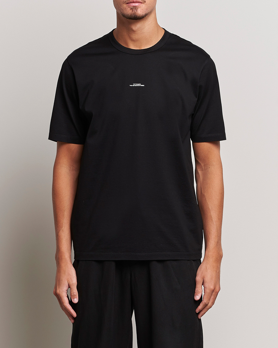 Herren | T-Shirts | C.P. Company | Metropolis Mercerized Jersey T-Shirts Black