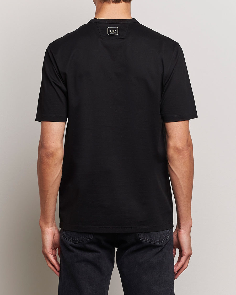 Herren | T-Shirts | C.P. Company | Metropolis Mercerized Jersey Logo T-Shirts Black
