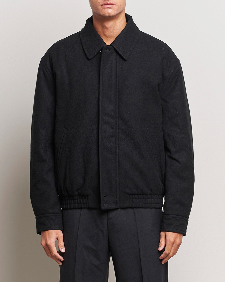 Herren | Jacken | Filippa K | Wool Bomber Jacket Black