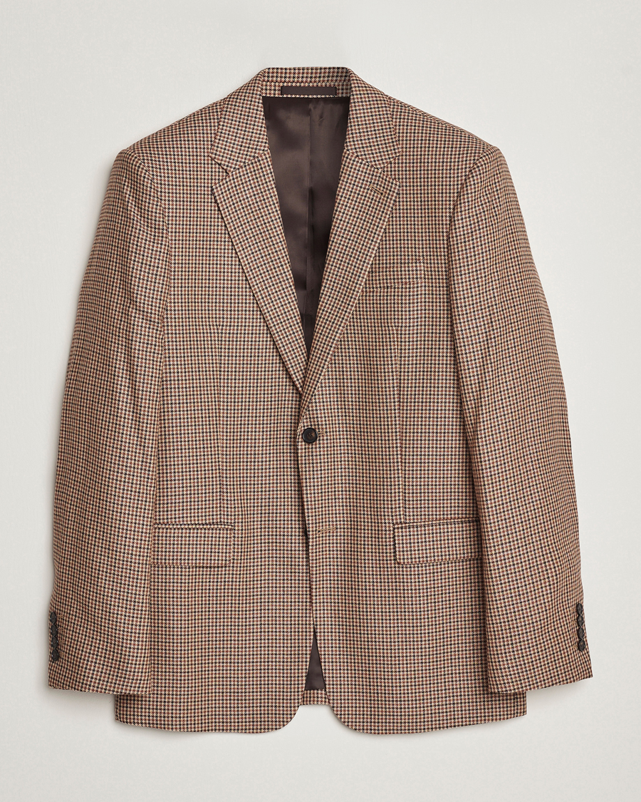 Herren | Sakkos | Filippa K | Wool Checked Blazer Beige/Brown