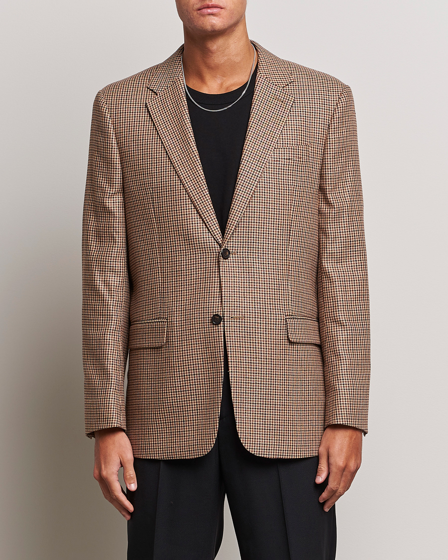Herren | Sakkos | Filippa K | Wool Checked Blazer Beige/Brown