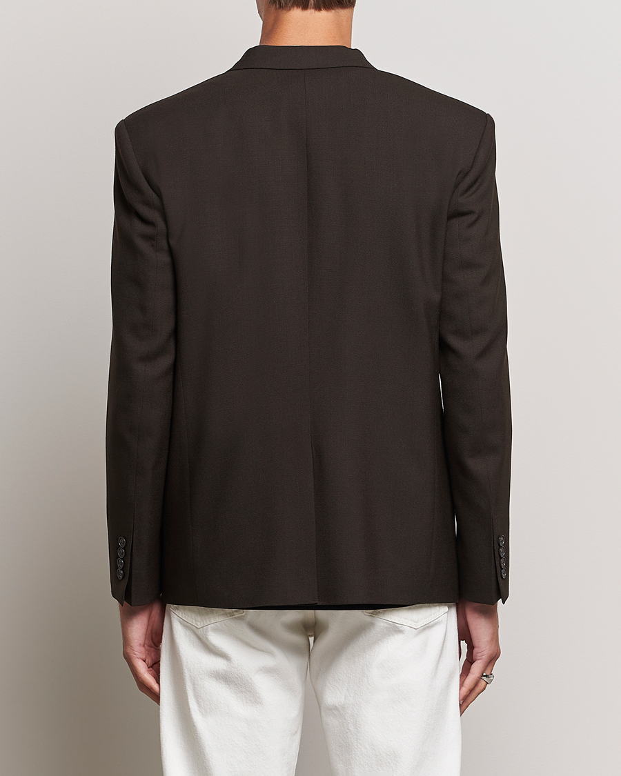 Herren | Sakkos | Filippa K | Boxy Wool Double Breasted Blazer Dark Chocolate
