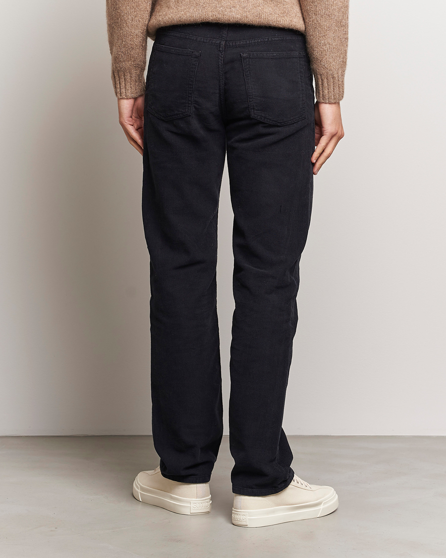 Herren | Hosen | Filippa K | Straight Fit Garment Dyed Corduroy Pants Black