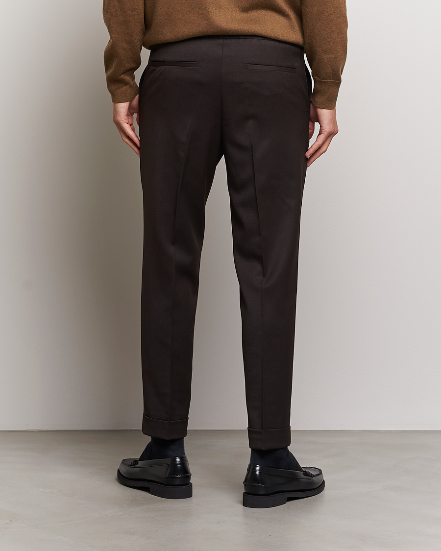 Herren | Hosen | Filippa K | Terry Wool Trousers Dark Brown