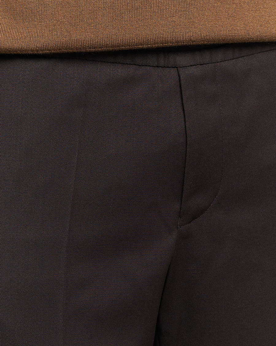 Herren | Hosen | Filippa K | Terry Wool Trousers Dark Brown