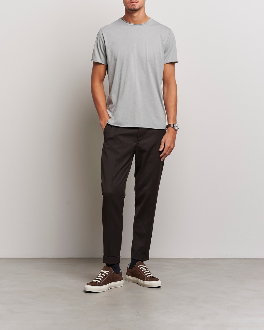 Herren | T-Shirts | Filippa K | Roll Neck T-Shirt Feather Grey