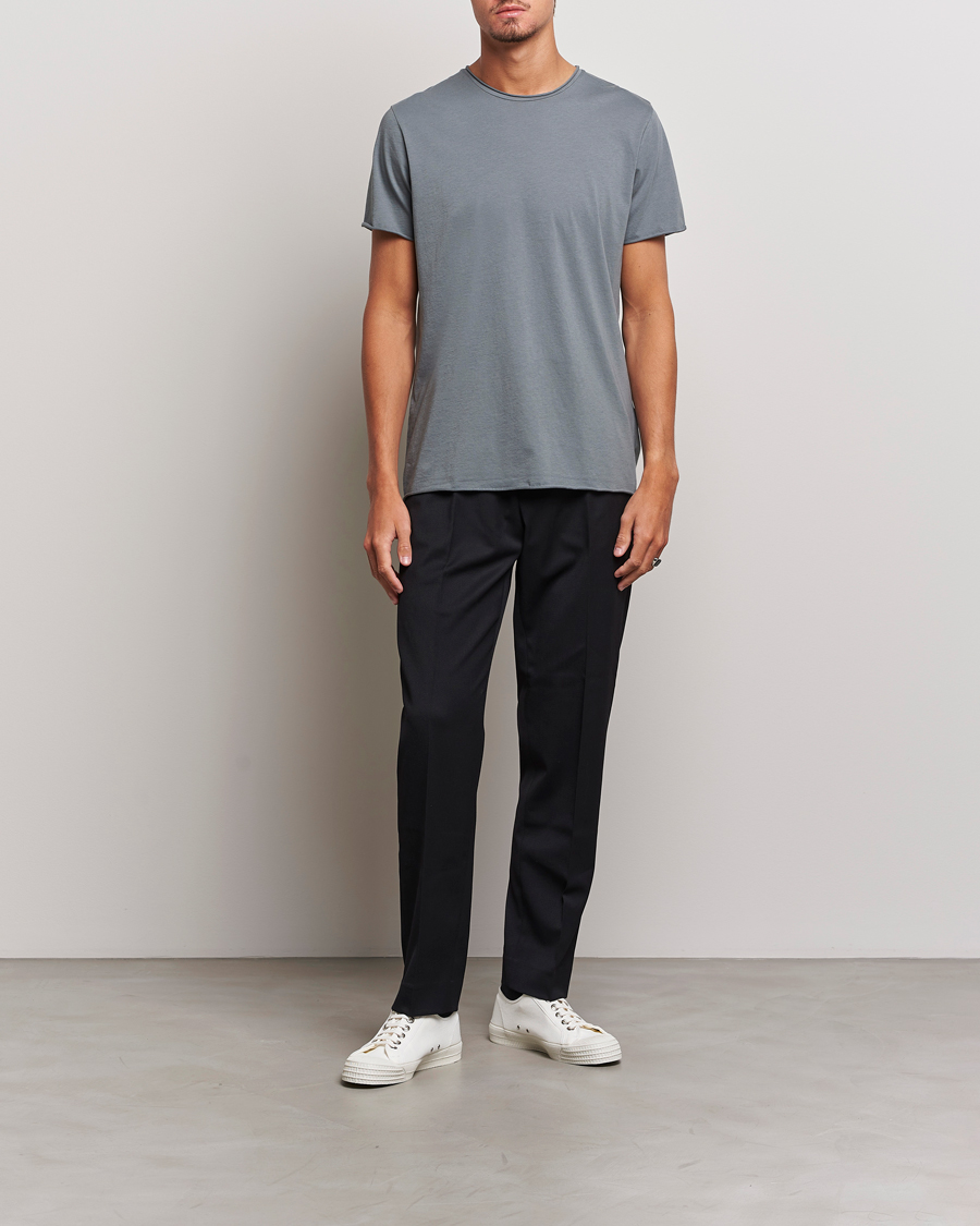 Herren | T-Shirts | Filippa K | Roll Neck T-Shirt Smoke Green