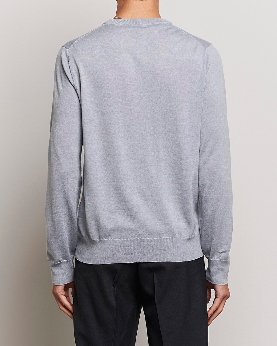 Herren | Pullover | Filippa K | Merino Round Neck Sweater Fog Blue