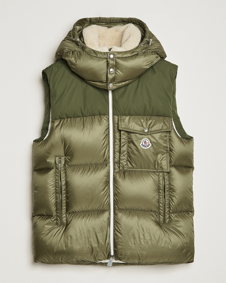 Herren | Jacken | Moncler | Oust Shearling Down Vest Olive