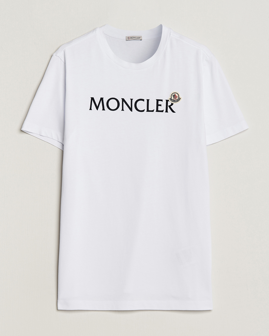 Herren | T-Shirts | Moncler | Lettering Logo T-Shirt White