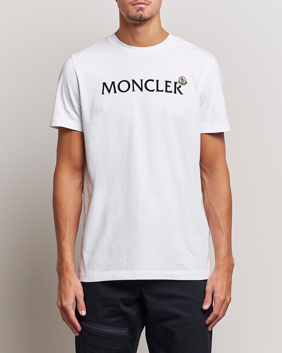 Herren | T-Shirts | Moncler | Lettering Logo T-Shirt White